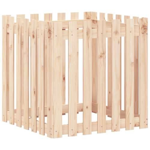 Vrtna sadilica s izgledom ograde 70x70x70 cm masivna duglazije - Prirodna boja bora 70 x 70 x 70 cm 1 Cijena