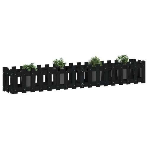 Povišena gredica - Vrtna gredica crna 200x30x30 cm masivna borovina - Crna boja bora 200 x 30 x 30 cm 1 Cijena