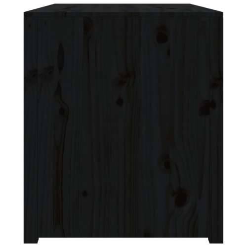 Vanjski kuhinjski ormarić crni 106x55x64 cm masivna borovina - Crna boja bora 106 x 55 x 64 cm 1 2 police Cijena