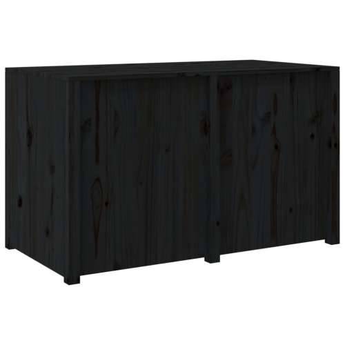 Vanjski kuhinjski ormarić crni 106x55x64 cm masivna borovina - Crna boja bora 106 x 55 x 64 cm 1 2 police Cijena