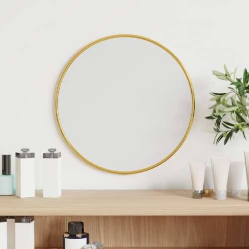 Zidno ogledalo zlatno Ø 30 cm okruglo Cijena