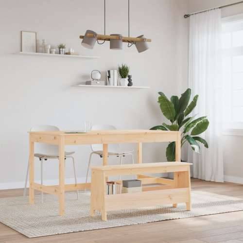 Klupa za hodnik 100x28x45 cm od masivne borovine - Prirodna 100 x 28 x 45 cm Cijena