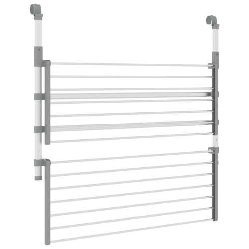 Stalak za sušenje za balkon 89 x 25 x (60 - 95) cm aluminijski - 89 x 25 x 95 cm Cijena