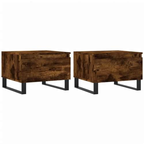 Stolići za kavu 2 kom boja hrasta 50x46x35 cm konstruirano drvo - Dimljeni hrast 2 Cijena