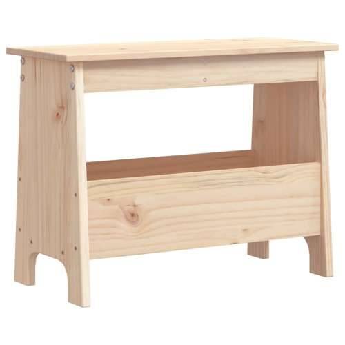 Klupa za hodnik 60x28x45 cm od masivne borovine - Prirodna 60 x 28 x 45 cm Cijena