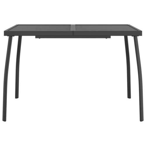 Vrtna garnitura - 7-dijelni vrtni blagovaonski set antracit metalni mrežasti - Dužina stola 110 cm 6 Cijena