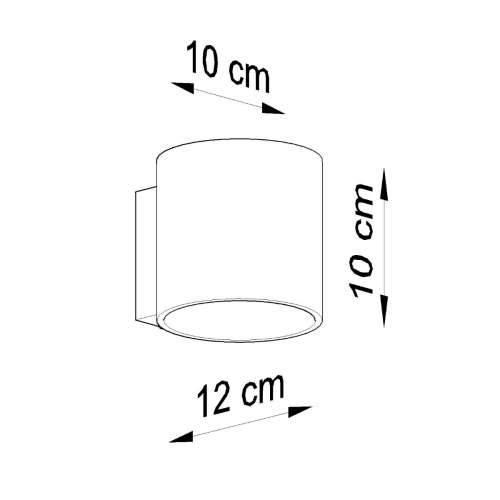 Zidna lampa ORBIS 1 crna Cijena