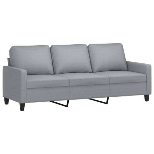 2-dijelni set sofa s jastucima svjetlosivi od tkanine - Svjetlosiva s jastučićima Cijena