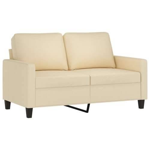 2-dijelni set sofa s jastucima krem od tkanine - Krema s jastučićima Cijena