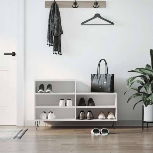 Ormarić za cipele bijeli 102 x 36 x 60 cm od konstruiranog drva - Bijela 1 Cijena