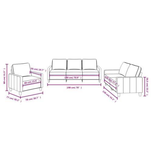 3-dijelni set sofa s jastucima svjetložuti od tkanine - Svjetložuta s jastučićima Cijena