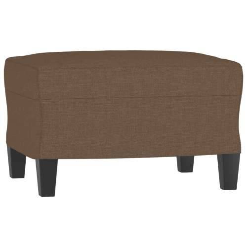 3-dijelni set sofa s jastucima smeđi od tkanine - Smeđa s jastučićima i tabureom Cijena