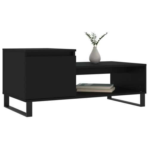 Stolić za kavu crni 100 x 50 x 45 cm od konstruiranog drva Crna 1 Cijena