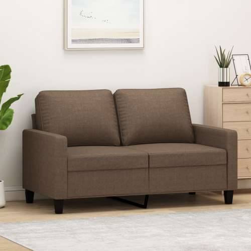 Dvosjed od tkanine smeđi 120 cm - Smeđa 120 cm Cijena