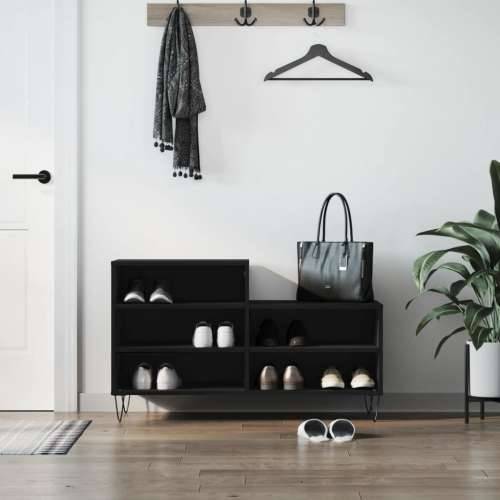 Ormarić za cipele crni 102 x 36 x 60 cm od konstruiranog drva - Crna 1 Cijena