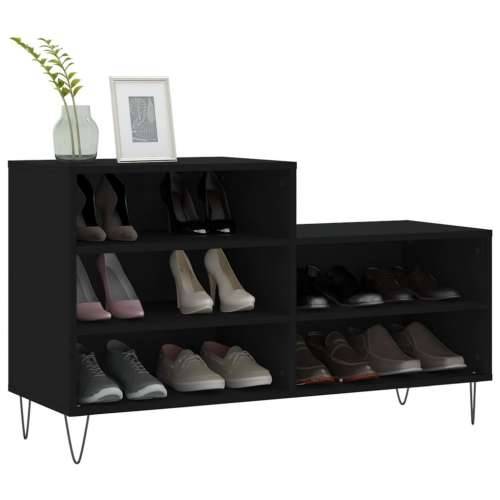 Ormarić za cipele crni 102 x 36 x 60 cm od konstruiranog drva - Crna 1 Cijena