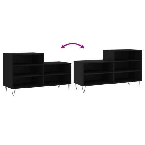 Ormarić za cipele crni 102 x 36 x 60 cm od konstruiranog drva - Crna 1 Cijena
