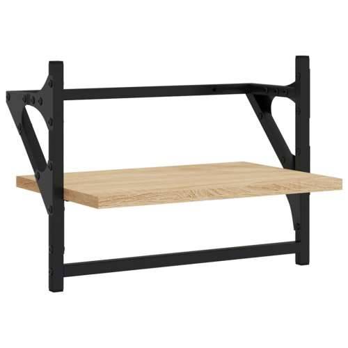 Zidne police s prečkama 2 kom boja hrasta sonome 40x25x30 cm - sonoma hrast 40 x 25 x 30 cm 2 1 Cijena