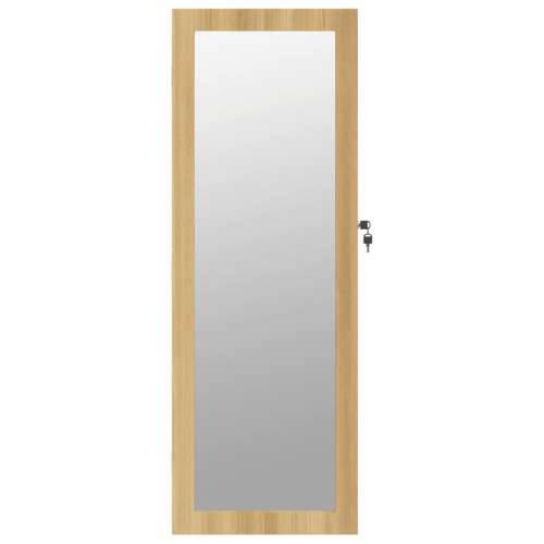 Zidni ormarić za nakit s ogledalom 37,5 x 10 x 106 cm - Smeđa 37.5 x 10 x 106 cm 1 Cijena