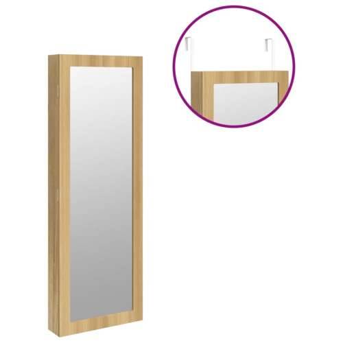 Zidni ormarić za nakit s ogledalom 37,5 x 10 x 106 cm - Smeđa 37.5 x 10 x 106 cm 1 Cijena