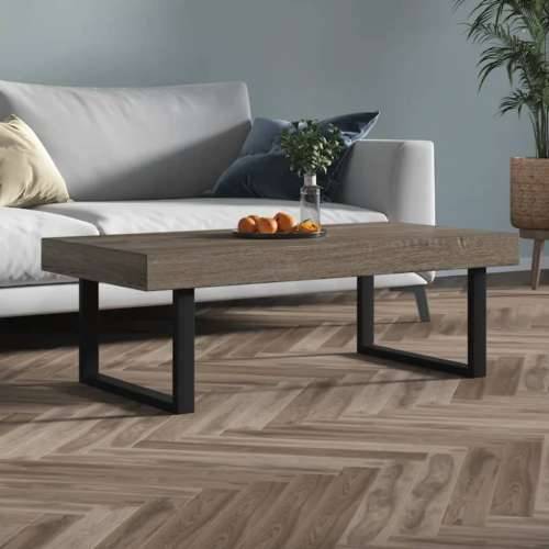 Stolić za kavu sivo-crni 120 x 60 x 40 cm MDF i željezo - Siva 1 Cijena