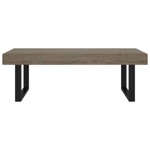 Stolić za kavu sivo-crni 120 x 60 x 40 cm MDF i željezo - Siva 1 Cijena