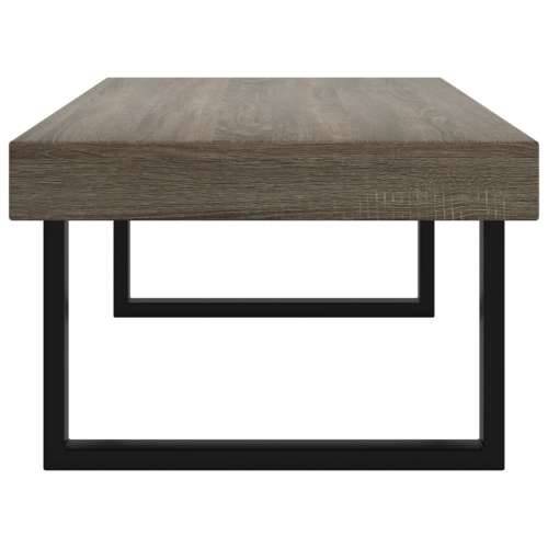Stolić za kavu sivo-crni 120 x 60 x 40 cm MDF i željezo - Siva 1 Cijena