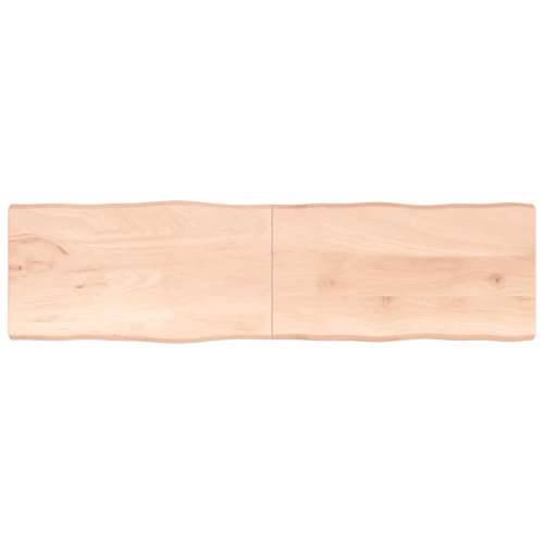 Stolna ploča 220 x 60 x (2 - 4) cm od hrastovine sa živim rubom - Prirodna 220 x 60 x 4 cm 1 Cijena
