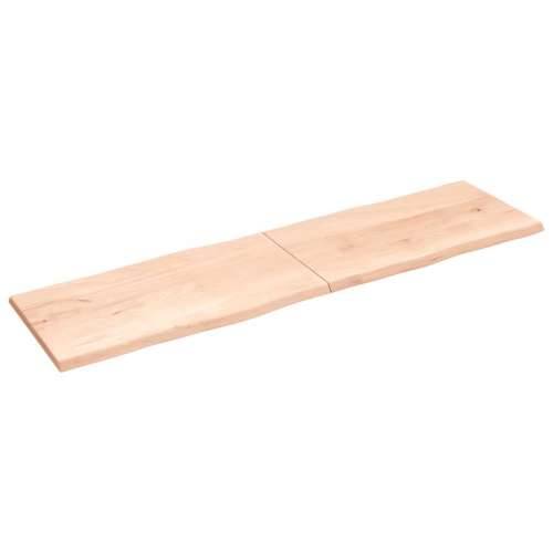 Stolna ploča 220 x 60 x (2 - 4) cm od hrastovine sa živim rubom - Prirodna 220 x 60 x 4 cm 1 Cijena