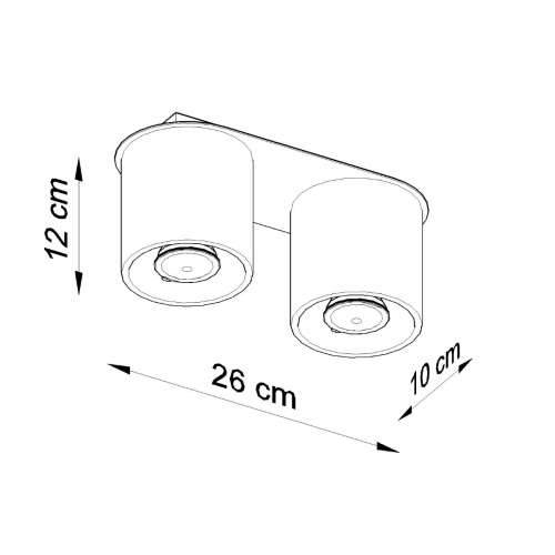 Stropna lampa ORBIS 2 siva Cijena