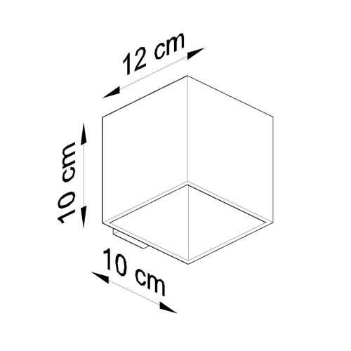 Zidna lampa QUAD 1 crna Cijena