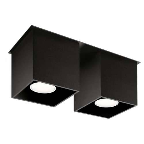 Stropna lampa QUAD 2 crna Cijena