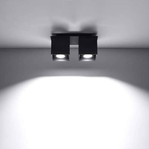Stropna lampa QUAD 2 crna Cijena