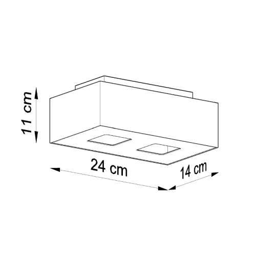 Stropna lampa MONO 2 crna Cijena