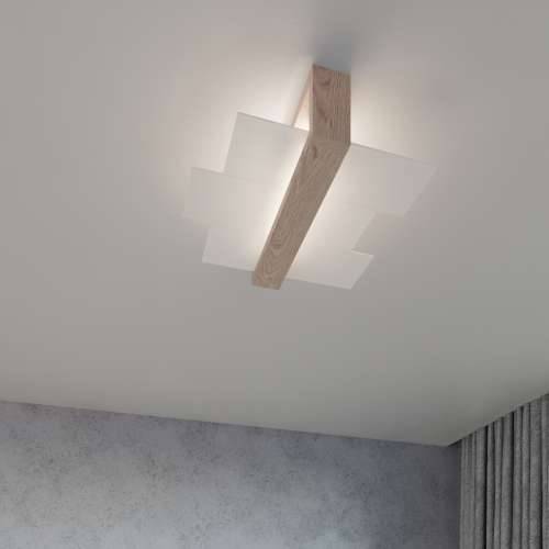 Zidna lampa FENIKS 1 prirodno drvo Cijena