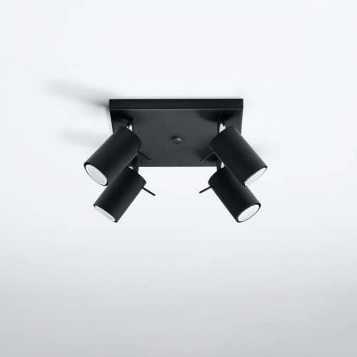 Stropna lampa RING 4 crna Cijena