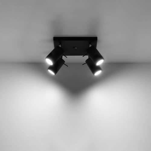 Stropna lampa RING 4 crna Cijena