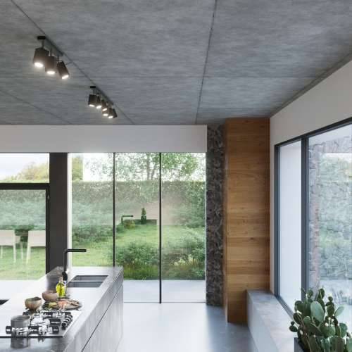 Stropna lampa MERIDA 4 crna Cijena