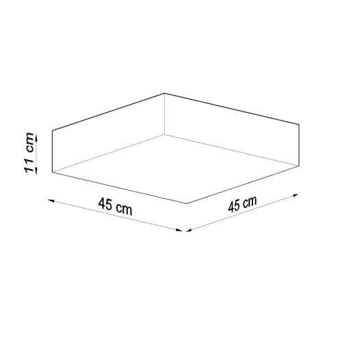 Stropna lampa HORUS 45 crna Cijena
