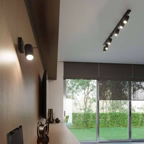 Stropna lampa RING 4L crna Cijena