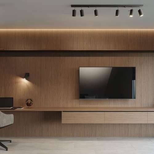 Stropna lampa RING 4L crna Cijena