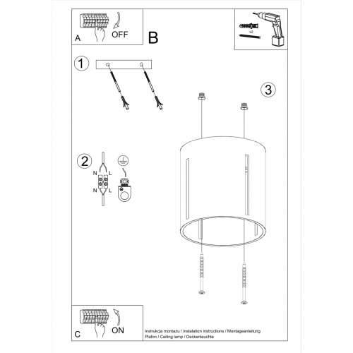 Stropna lampa INEZ bijela Cijena