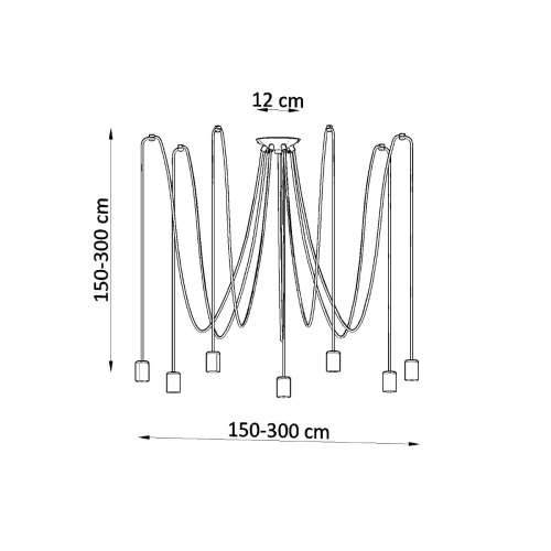 Luster EDISON 7 crni Cijena