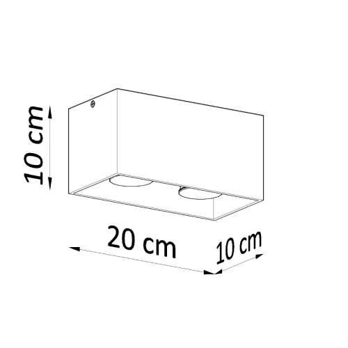 Stropna lampa QUAD bijela Cijena