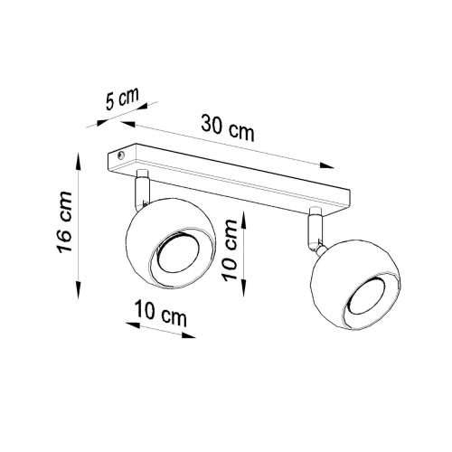 Stropna lampa OCULARE 2 bijela Cijena