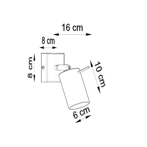Zidna lampa RING 1 siva Cijena