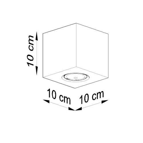 Stropna lampa QUAD beton Cijena