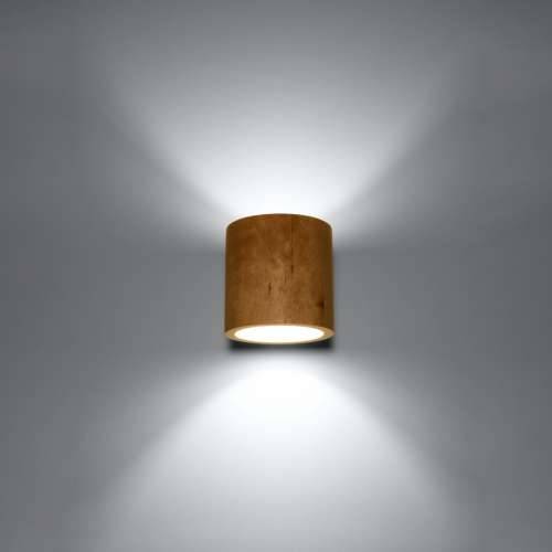 Zidna lampa ORBIS prirodno drvo Cijena