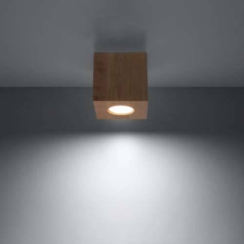 Stropna lampa QUAD prirodno drvo Cijena