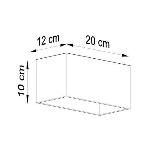 Zidna lampa QUAD MAXI crna Cijena